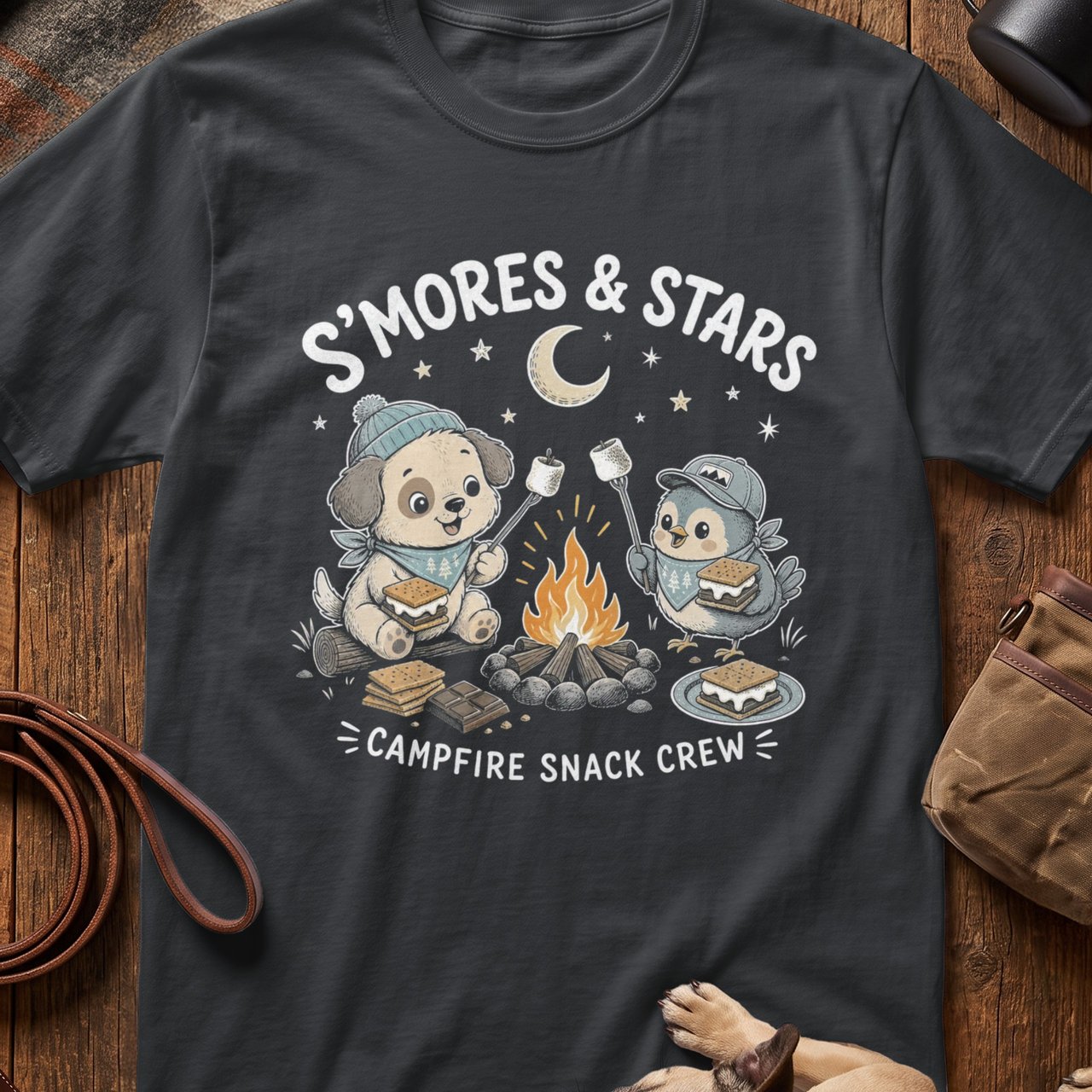 S'mores & Stars Campfire Crew T-Shirt