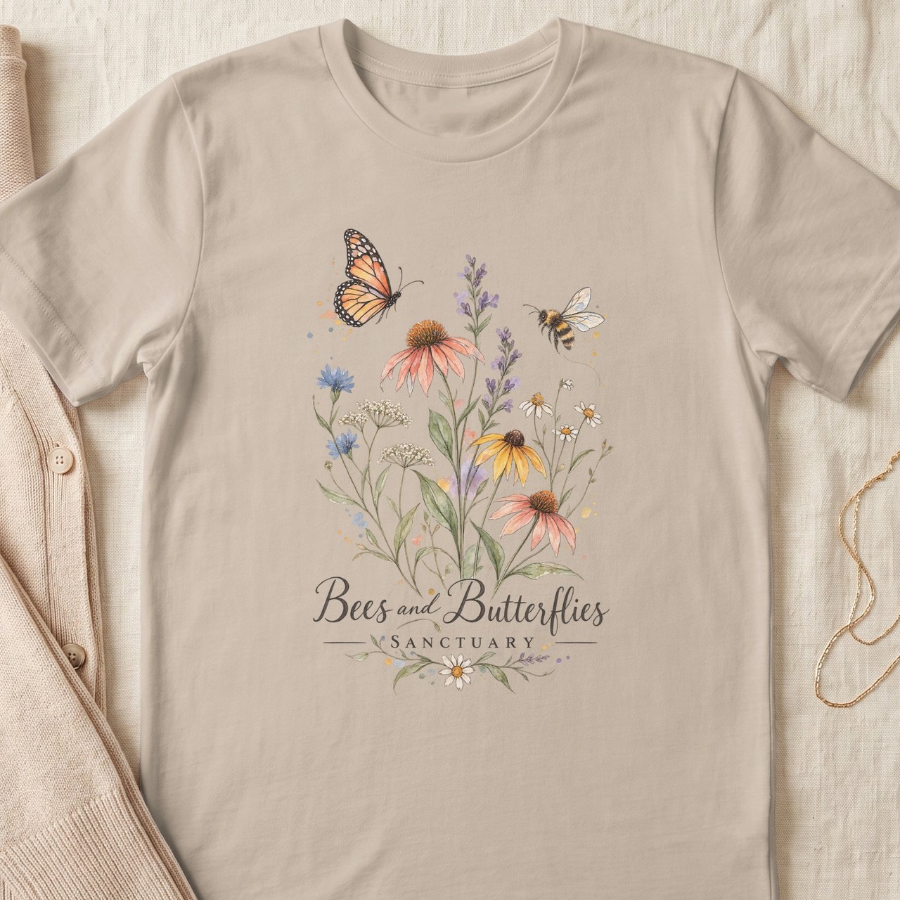 Bees and Butterflies Sanctuary Tee
