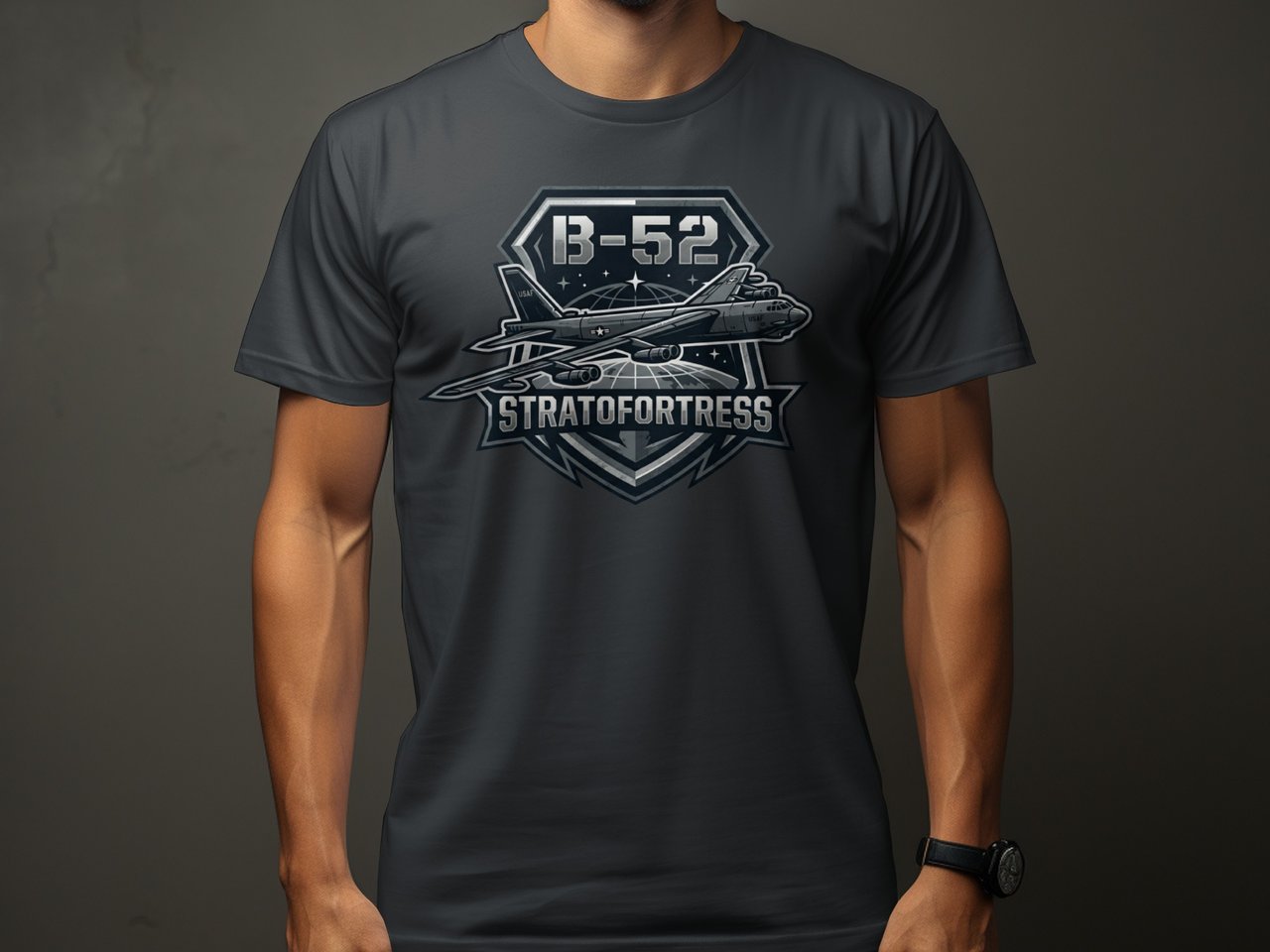 B52 Stratofortress Shirt, Military Aviation T-Shirt, Bomber Aircraft Graphic Tee, Air Force Veteran Gift, Tactical Airplane Top for Men