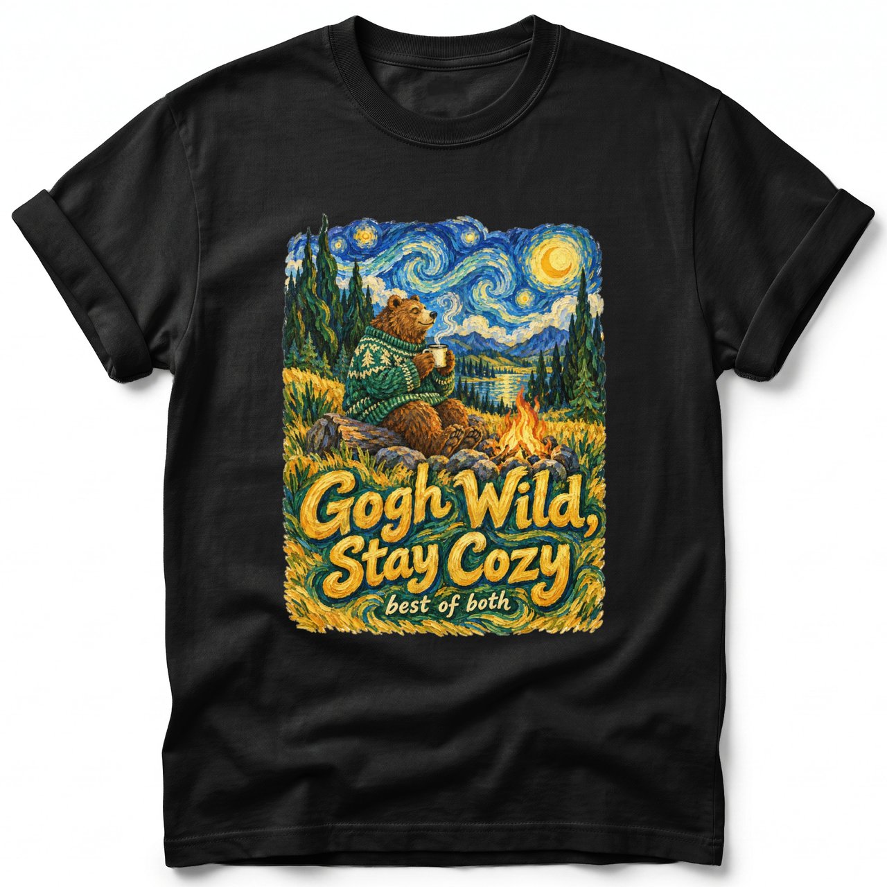 Gogh Wild, Stay Cozy ~ Comfort Colors Premium Tee