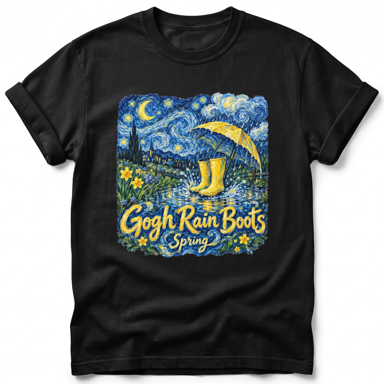 Gogh Rain Boots ~ Comfort Colors Premium Tee