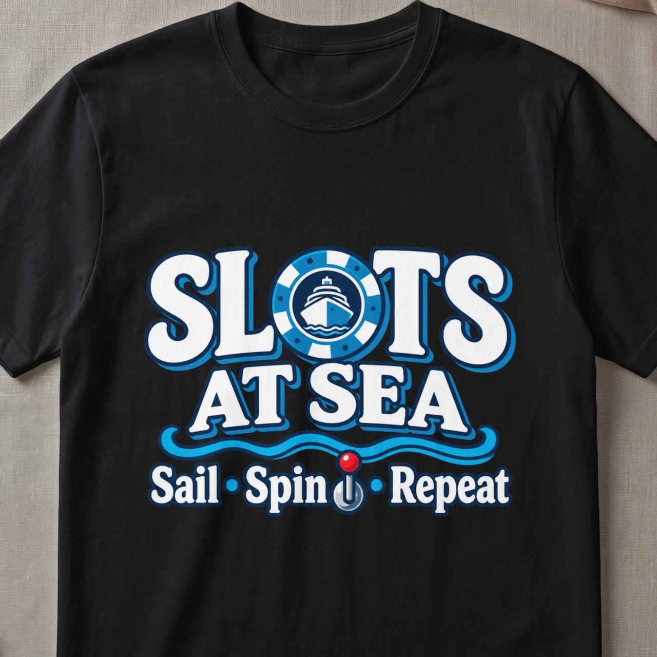 Slots at Sea Casino Cruise T-Shirt