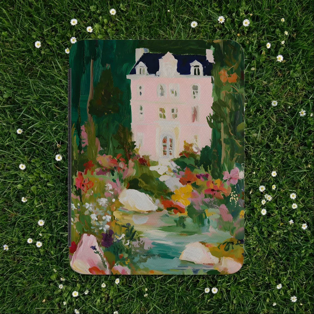 Pink Chateau Garden Kindle Case