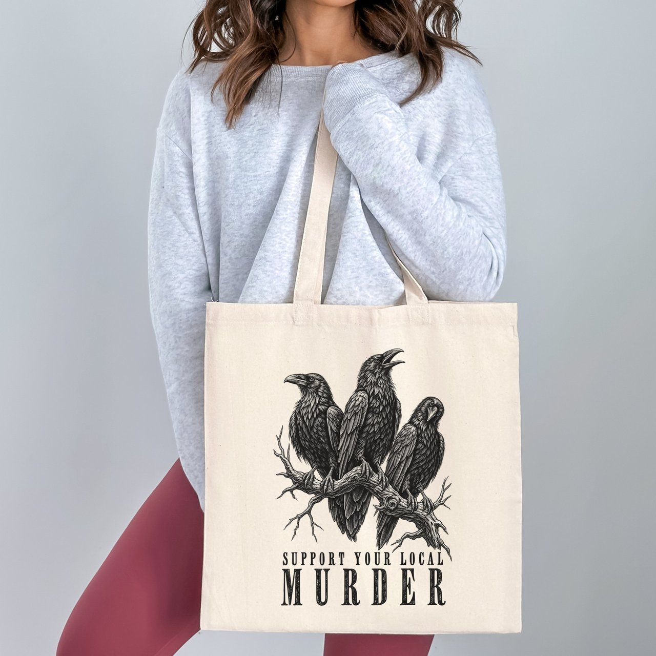 Support Your Local Murder Tote Bag