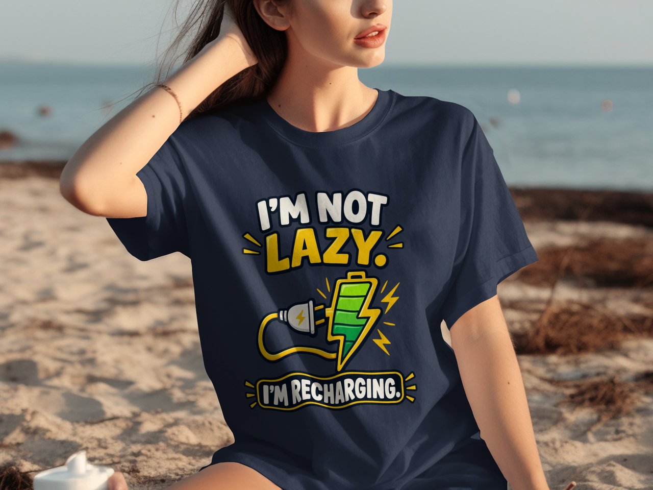 I'm Not Lazy I'm Recharging Tee