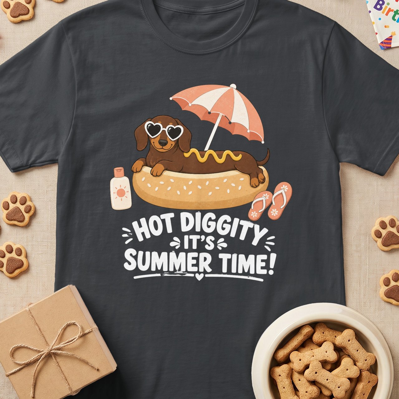 Hot Diggity Summer Doxie Tee