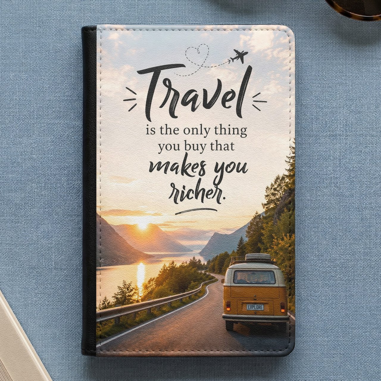 Travel Makes You Richer Passport Cover
