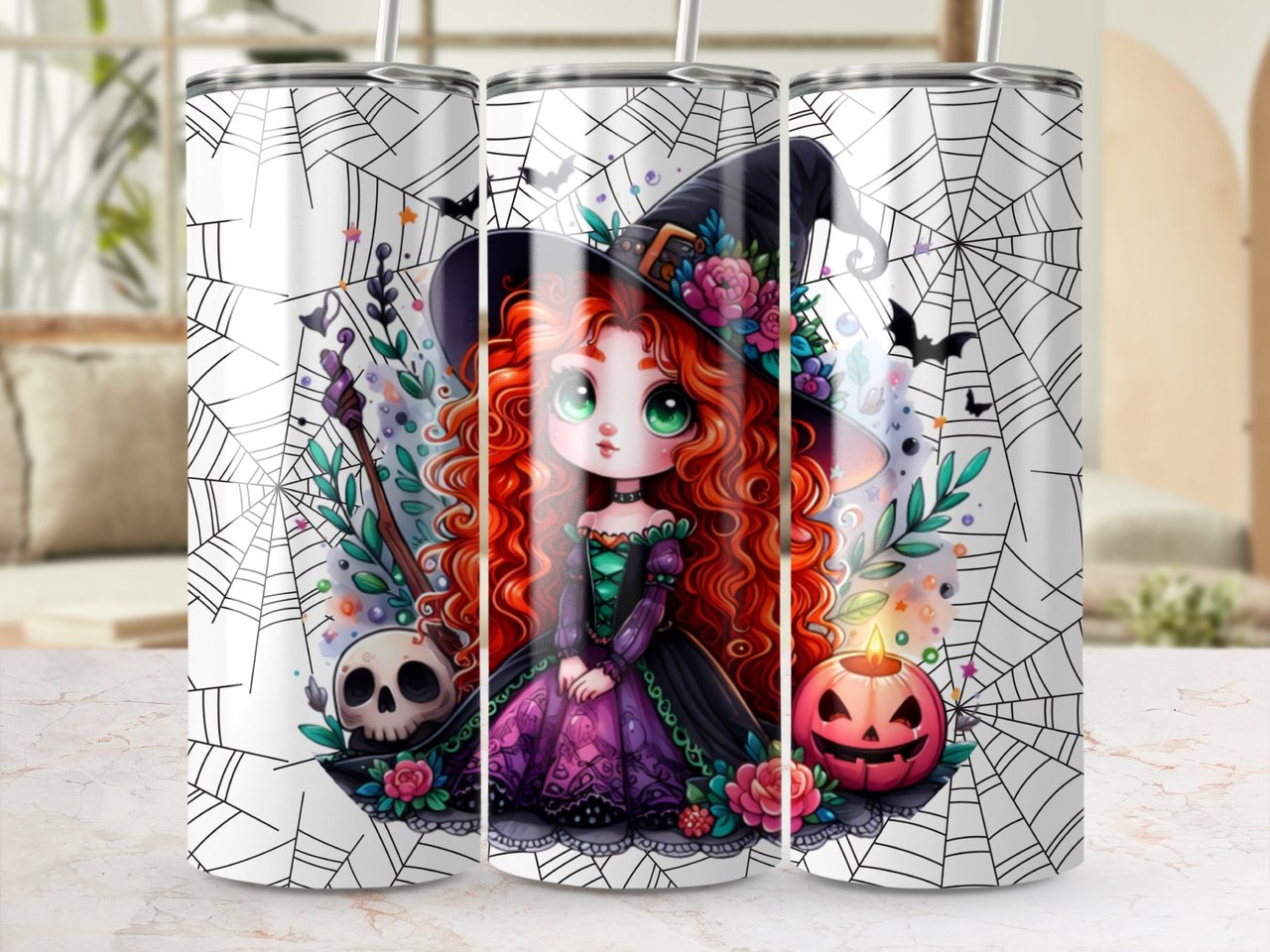 Adorable Witch Custom 20oz Tumbler Wrap, Digital Download