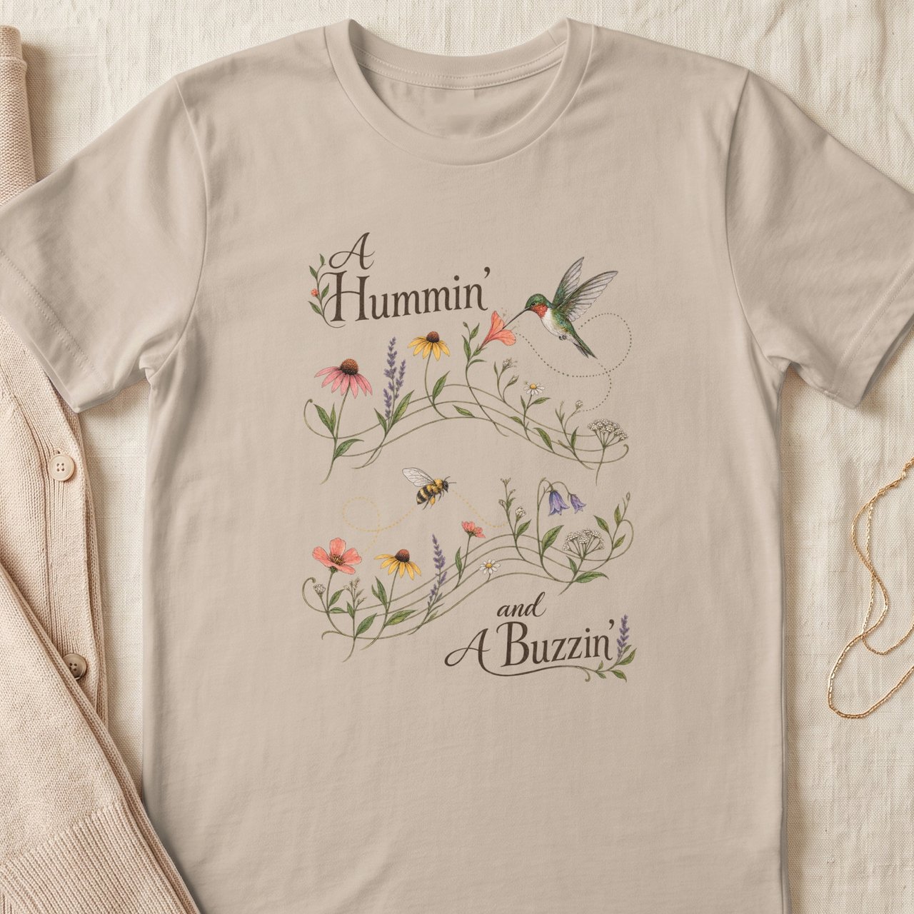Hummin and Buzzin Botanical Tee