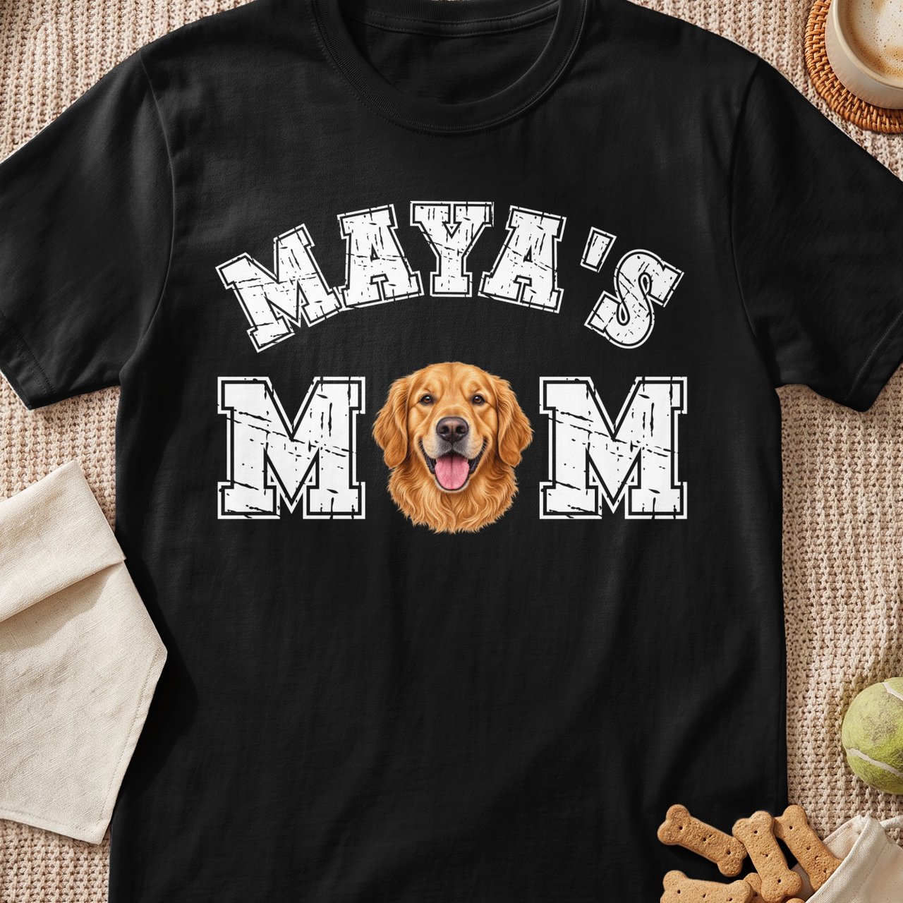 Custom Dog Mom or Dad Dad T-Shirt