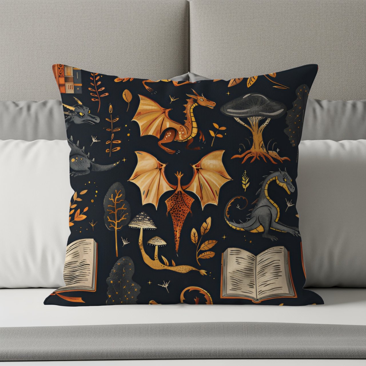 Dragon Blanket, Fantasy Blanket, Mythical Creature Blanket, Dragon Book Blanket, Magical Blanket, Nursery Blanket, Dragon Decor