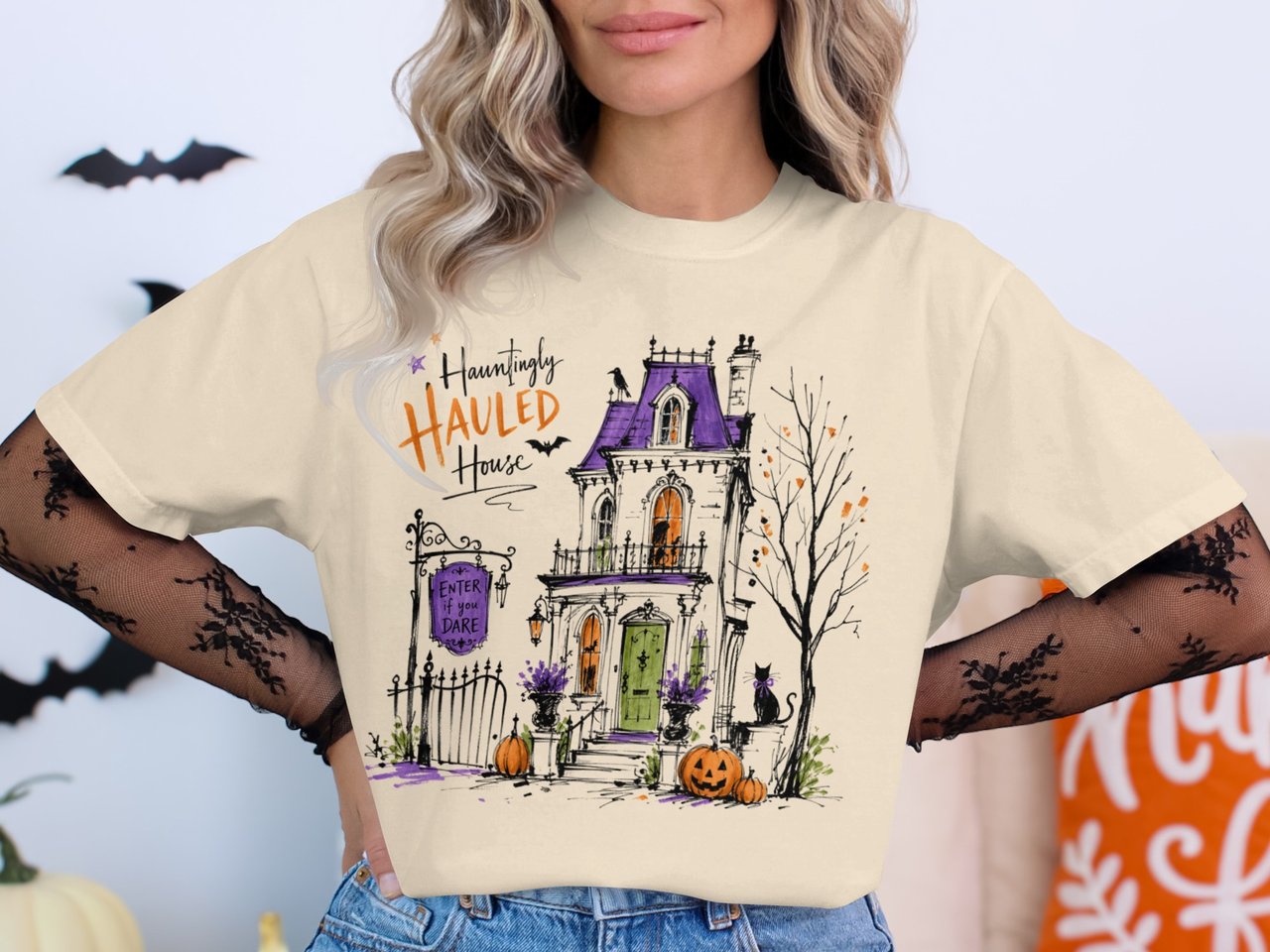 Hauntingly Hauled House Sketch T-Shirt