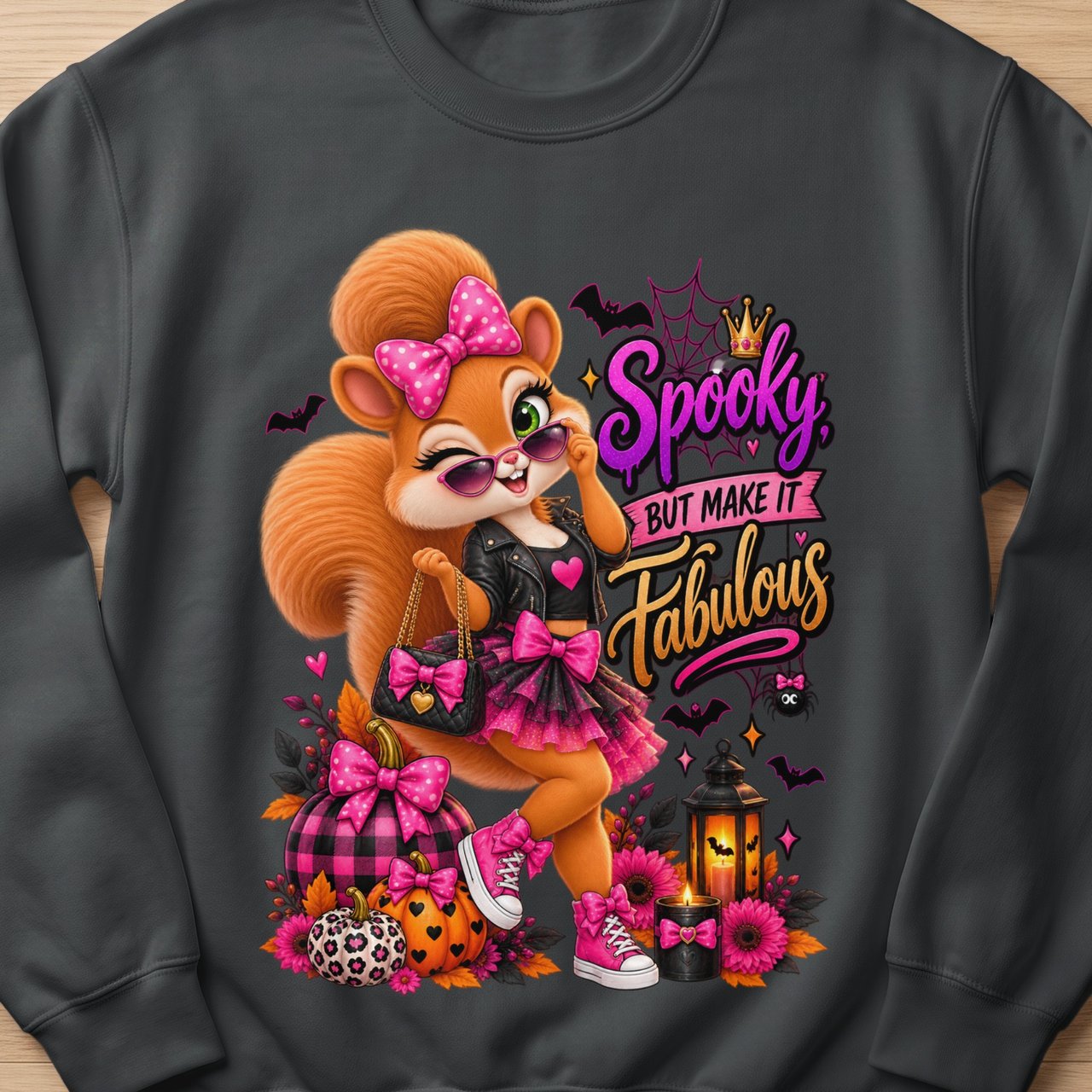 Spooky Fabulous Sally the Squirrel Sweatshirt