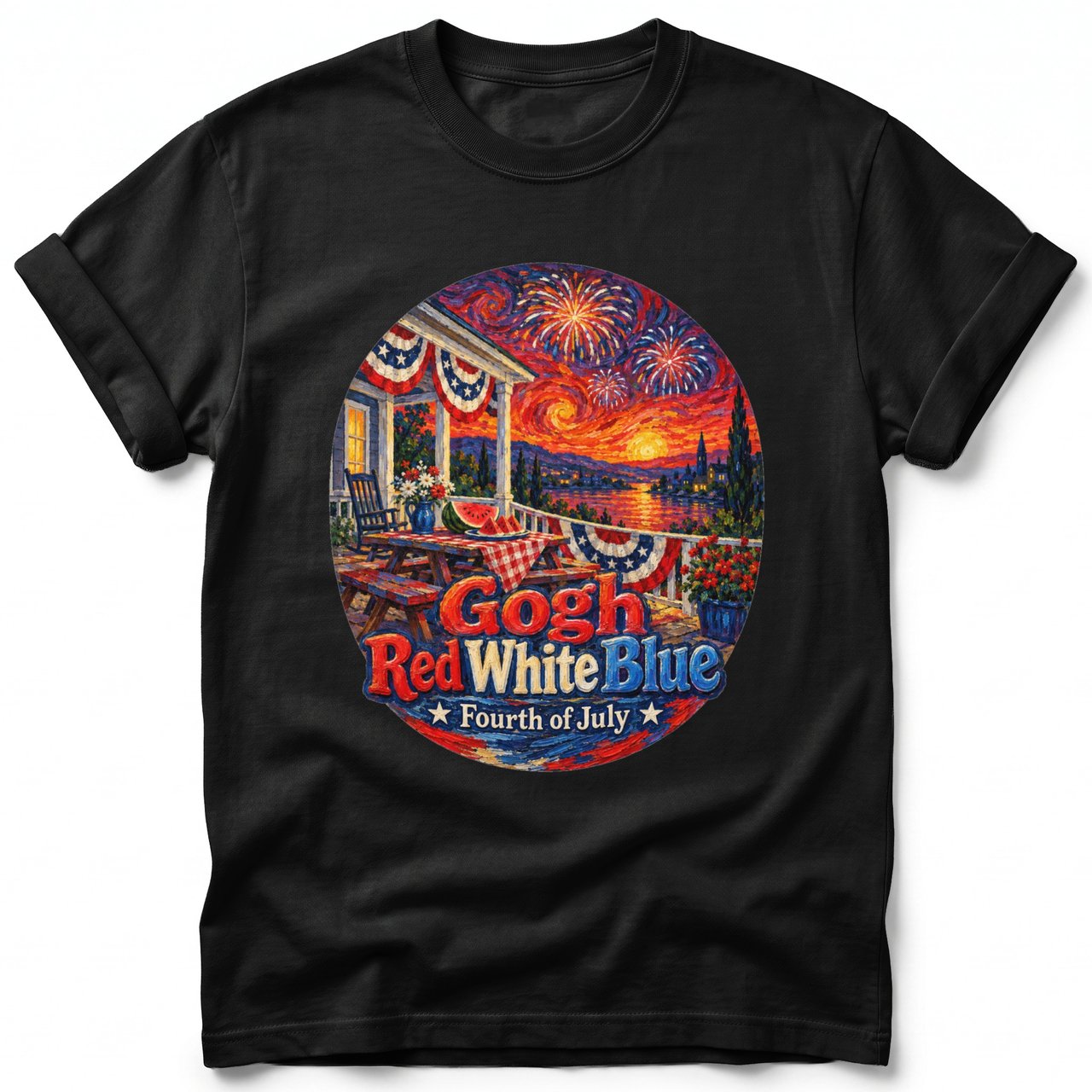 Gogh Red White Blue ~ Comfort Colors Premium Tee