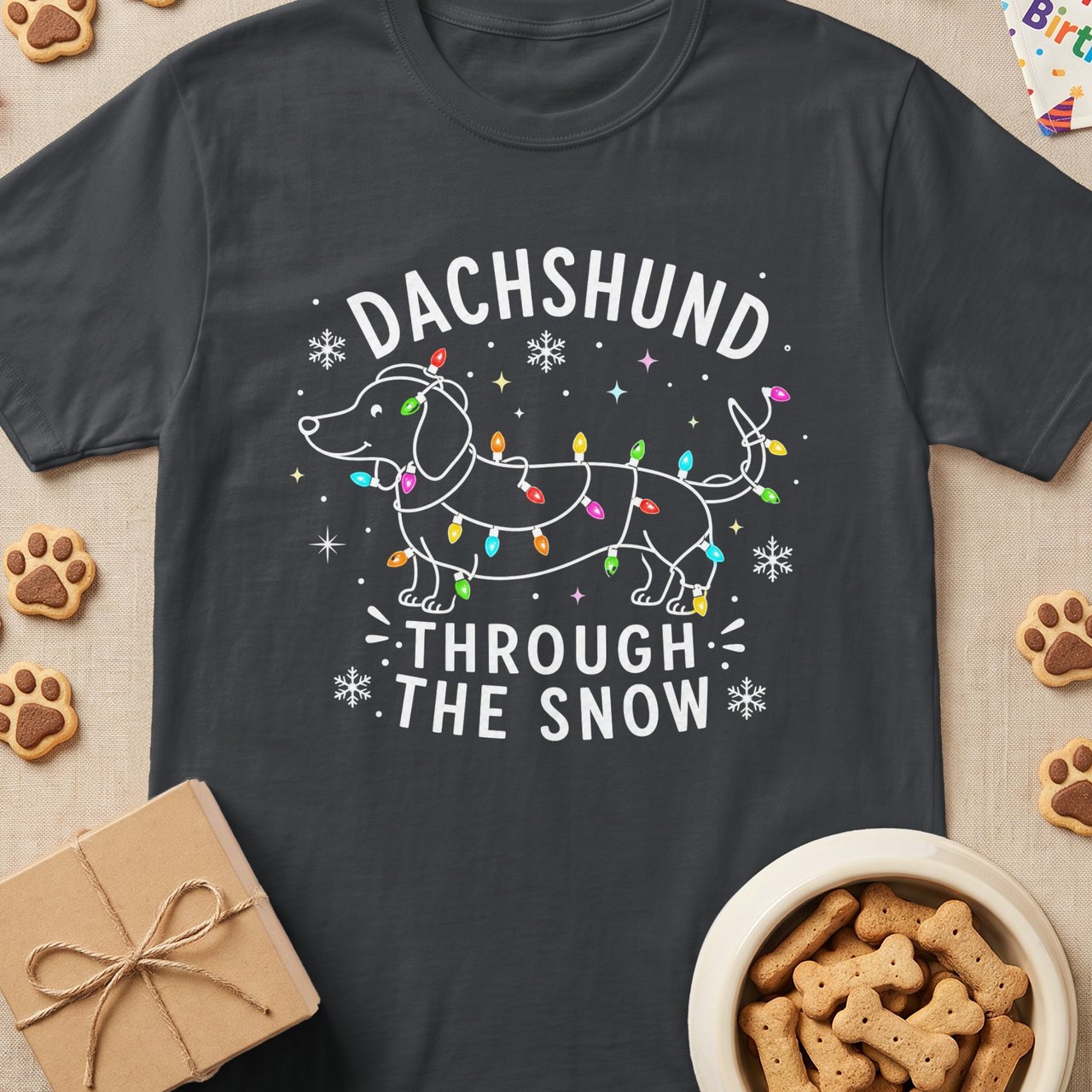 Dachshund Through the Snow T-Shirt