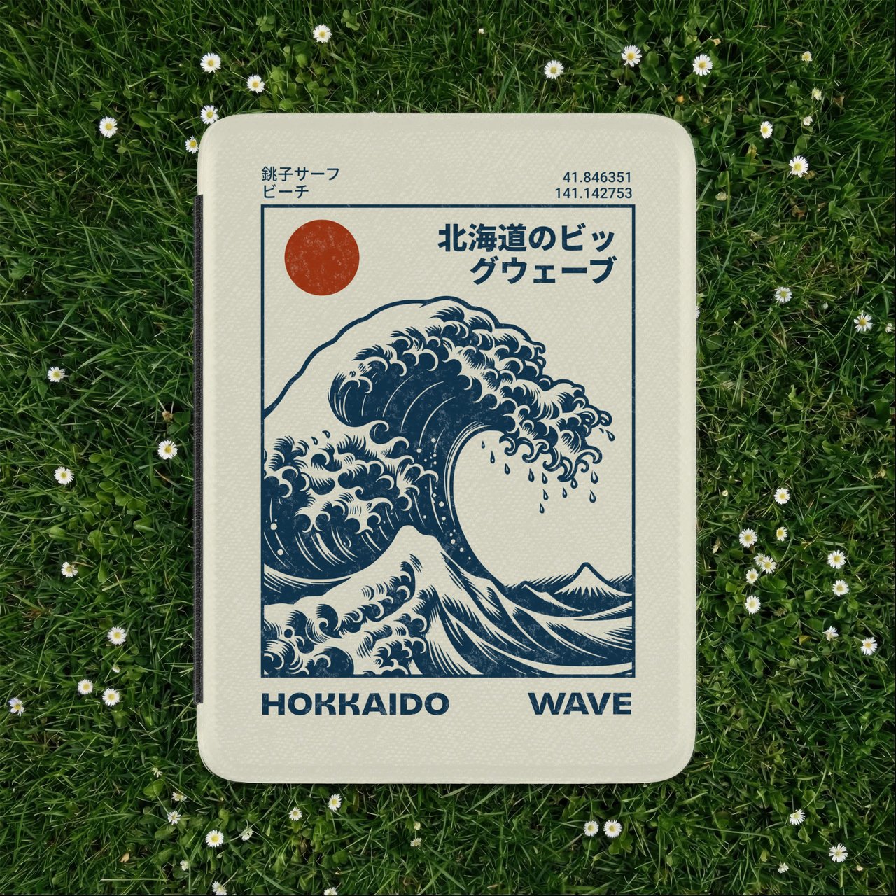 Hokkaido Wave Kindle Case