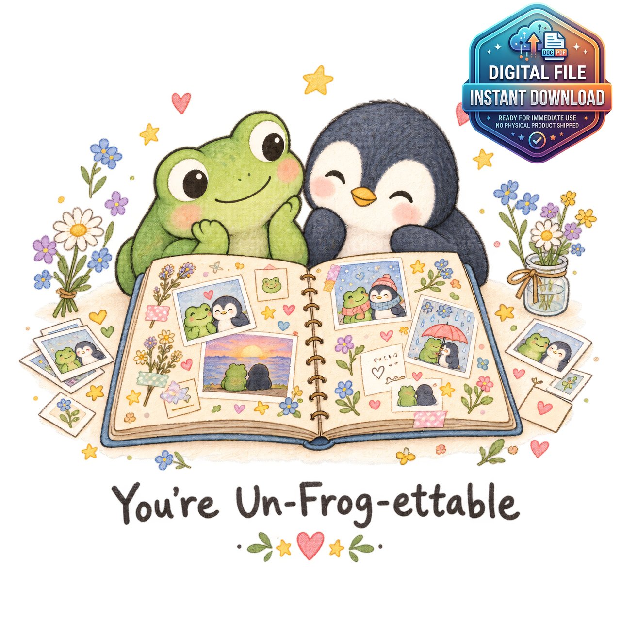 You're Un-Frog-ettable Clipart