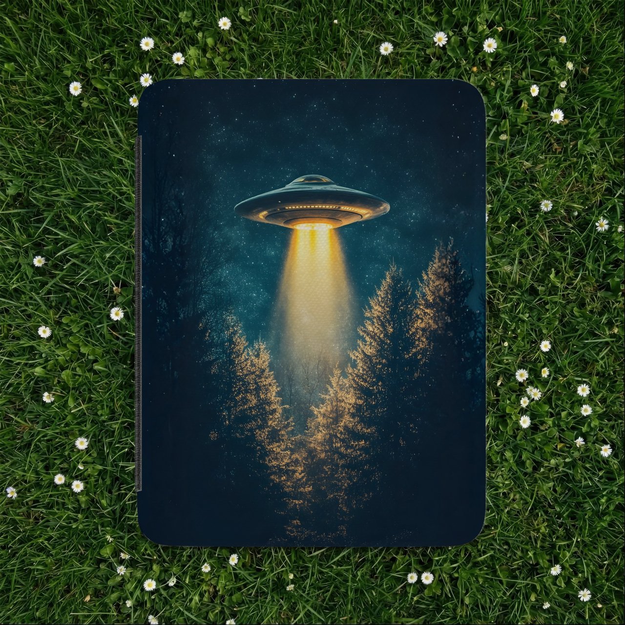 Forest UFO Sighting Kindle Case