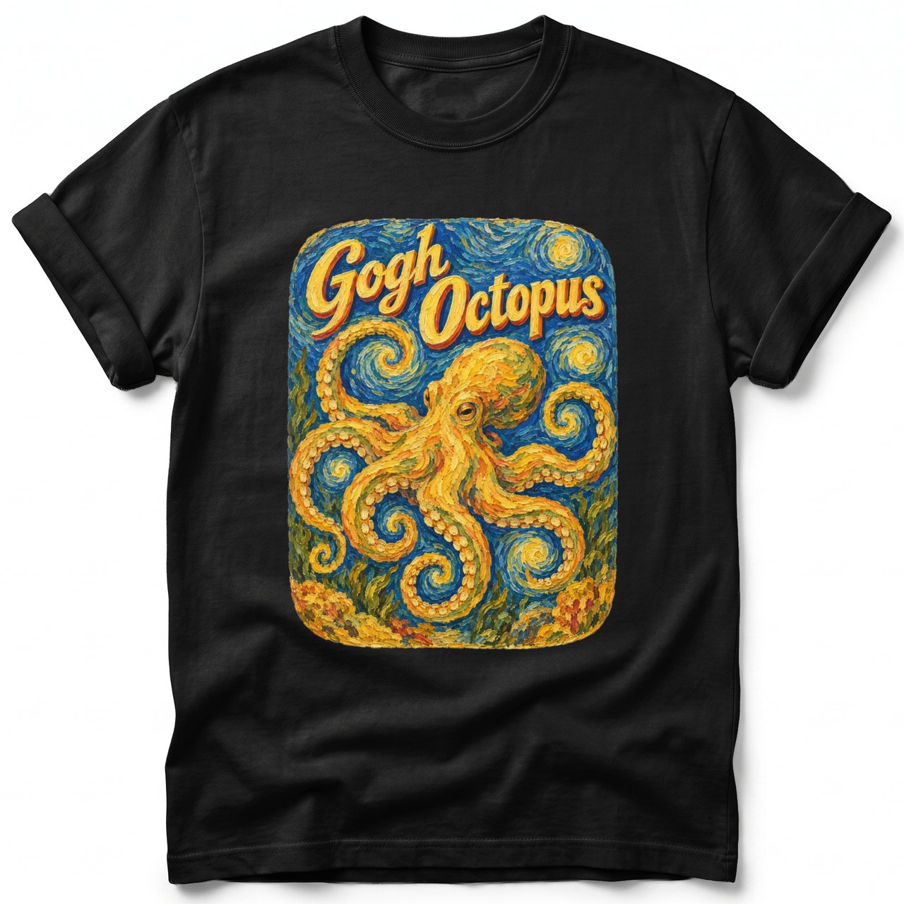 Gogh Octopus ~ Comfort Colors Premium Tee