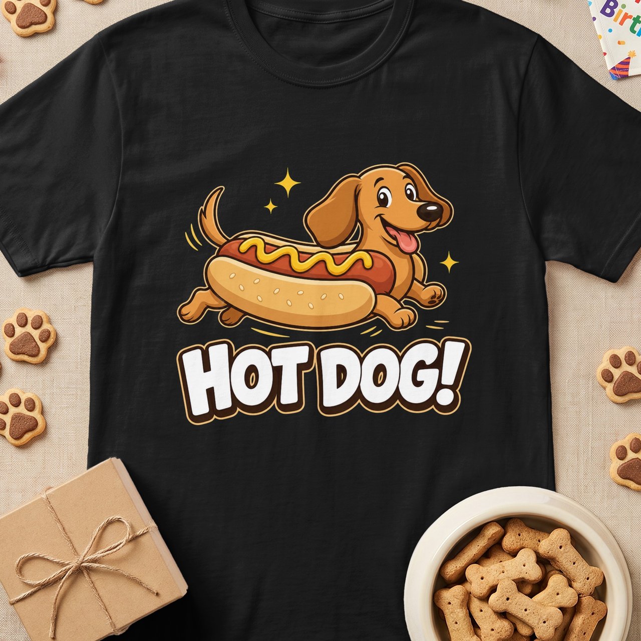 Hot Dog Dachshund Tee