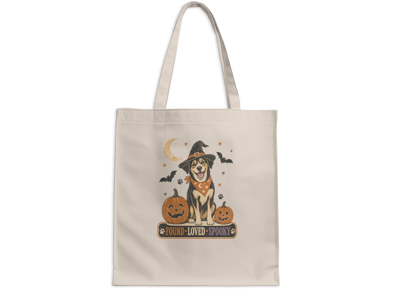 Found Loved Spooky Dog Tote