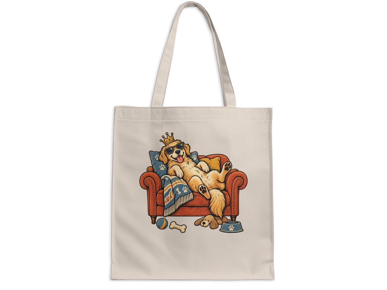 Royal Golden Retriever Tote Bag