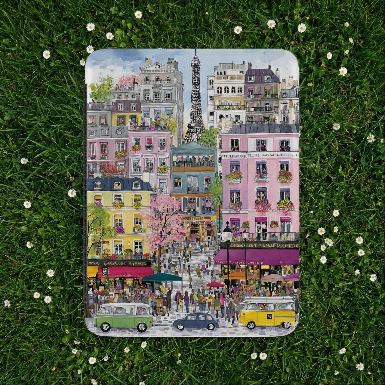 Vintage Paris Street Kindle Case
