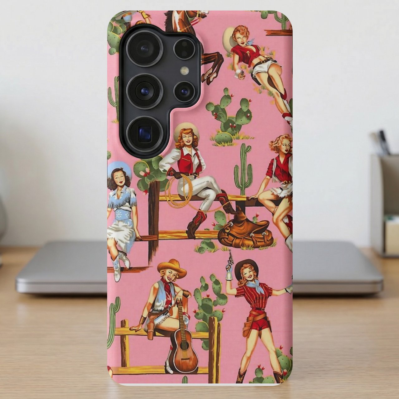 Retro Cowgirl Vintage Pinup MagSafe® Phone Case