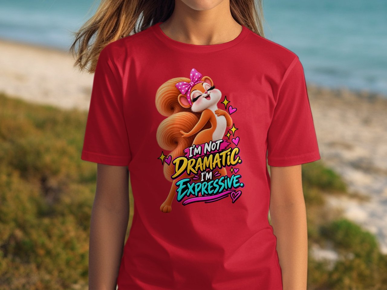 Not Dramatic Sally the Squirrel Tee