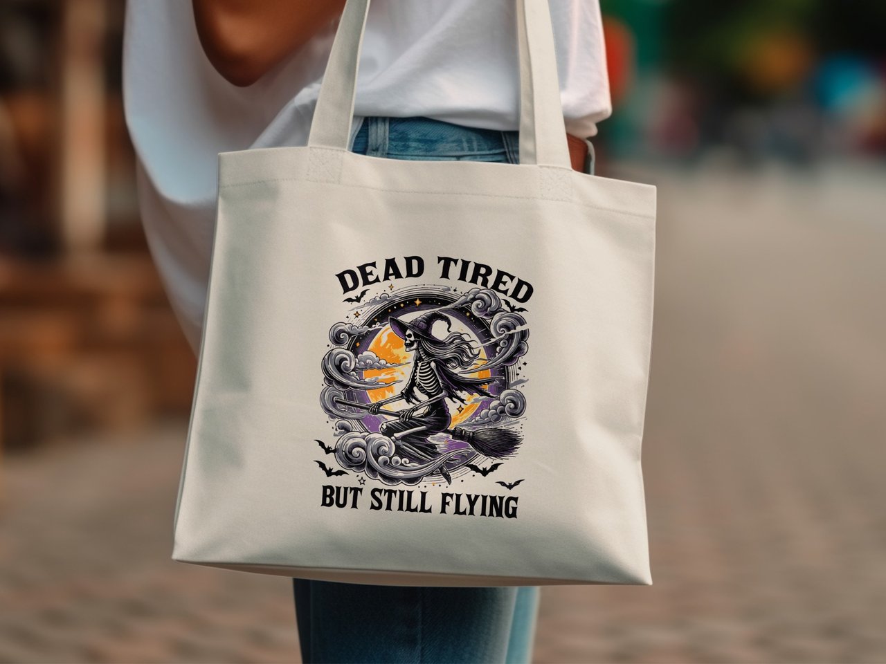 Dead Tired But Still Flying Tote Bag
