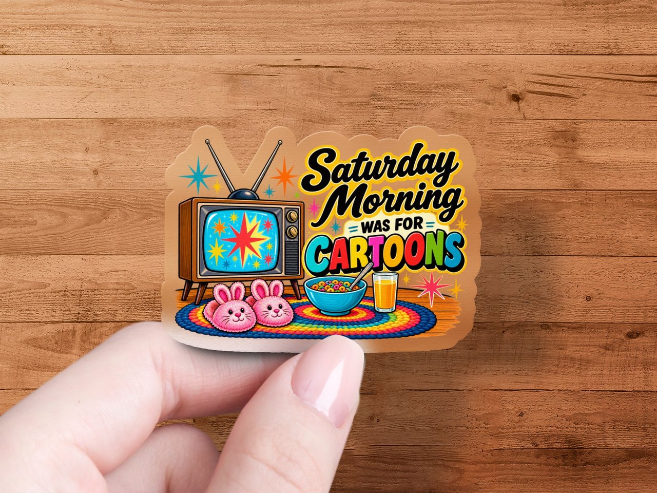 Saturday Morning Cartoons Sticker