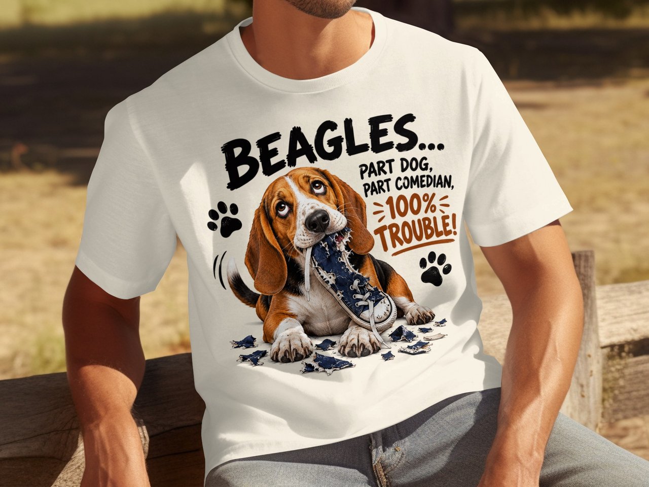 Beagles 100% Trouble Tee