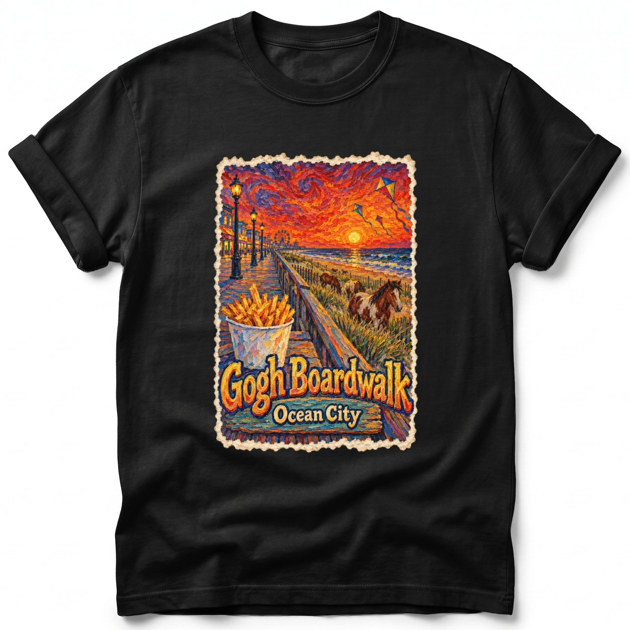 Gogh Boardwalk ~ Comfort Colors Premium Tee