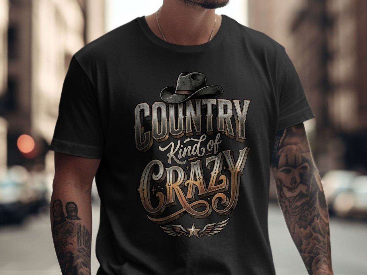 Country Kind Of Crazy Mens Tee