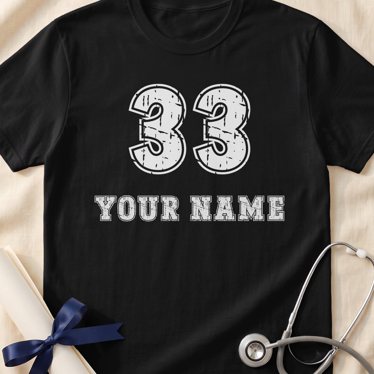Custom Jersey Name and Number Shirt