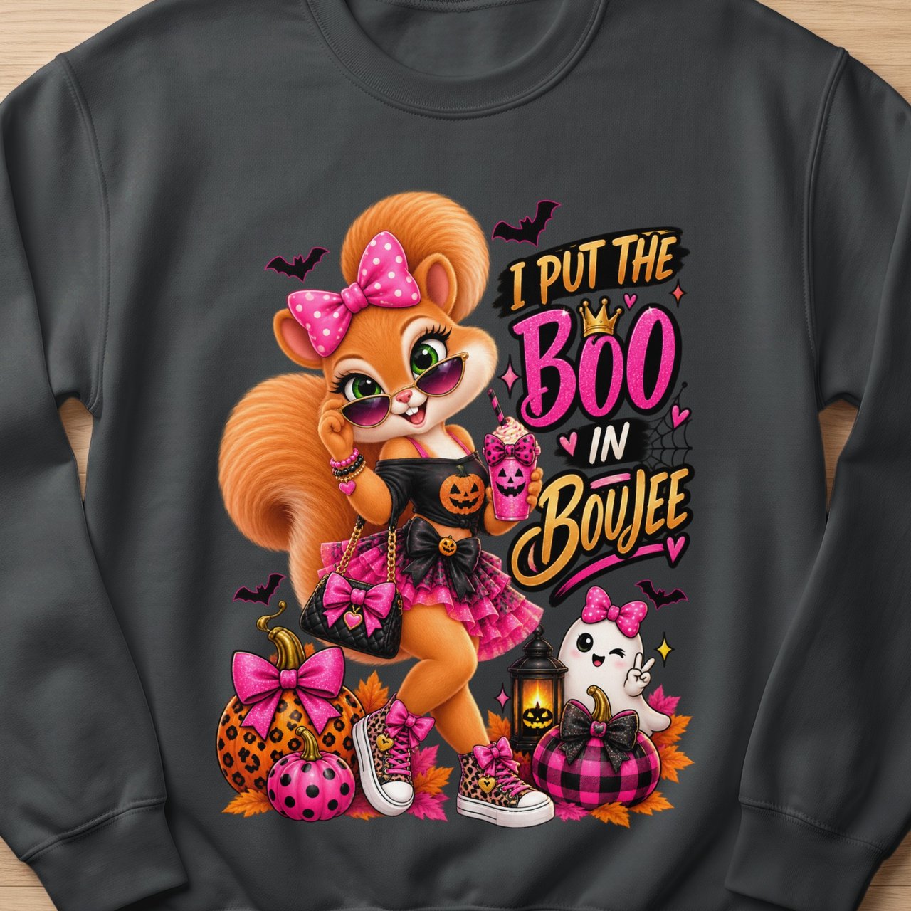 Boo in Boujee Sally the Squirrel Sweatshirt