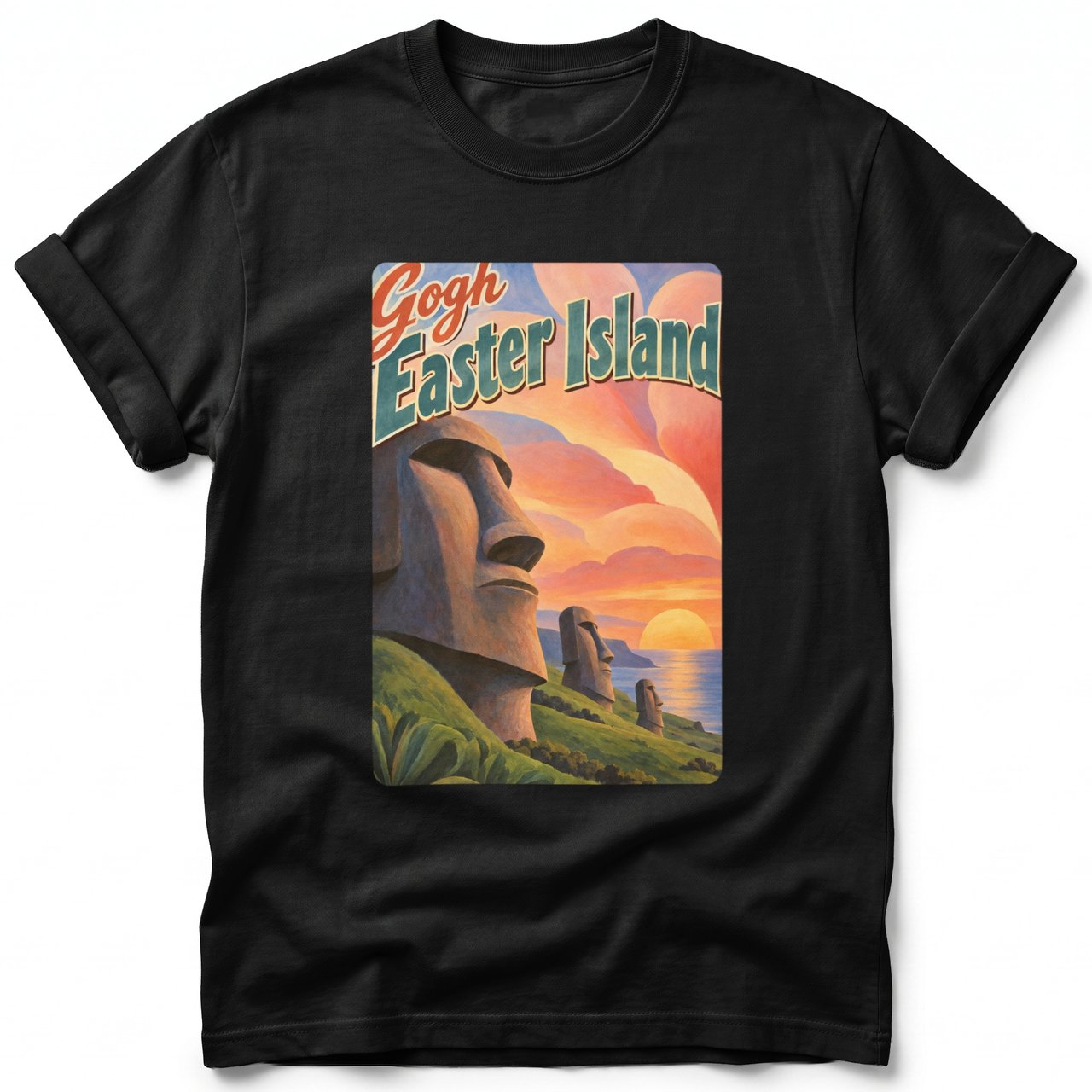 Gogh Easter Island ~ Comfort Colors Premium Tee