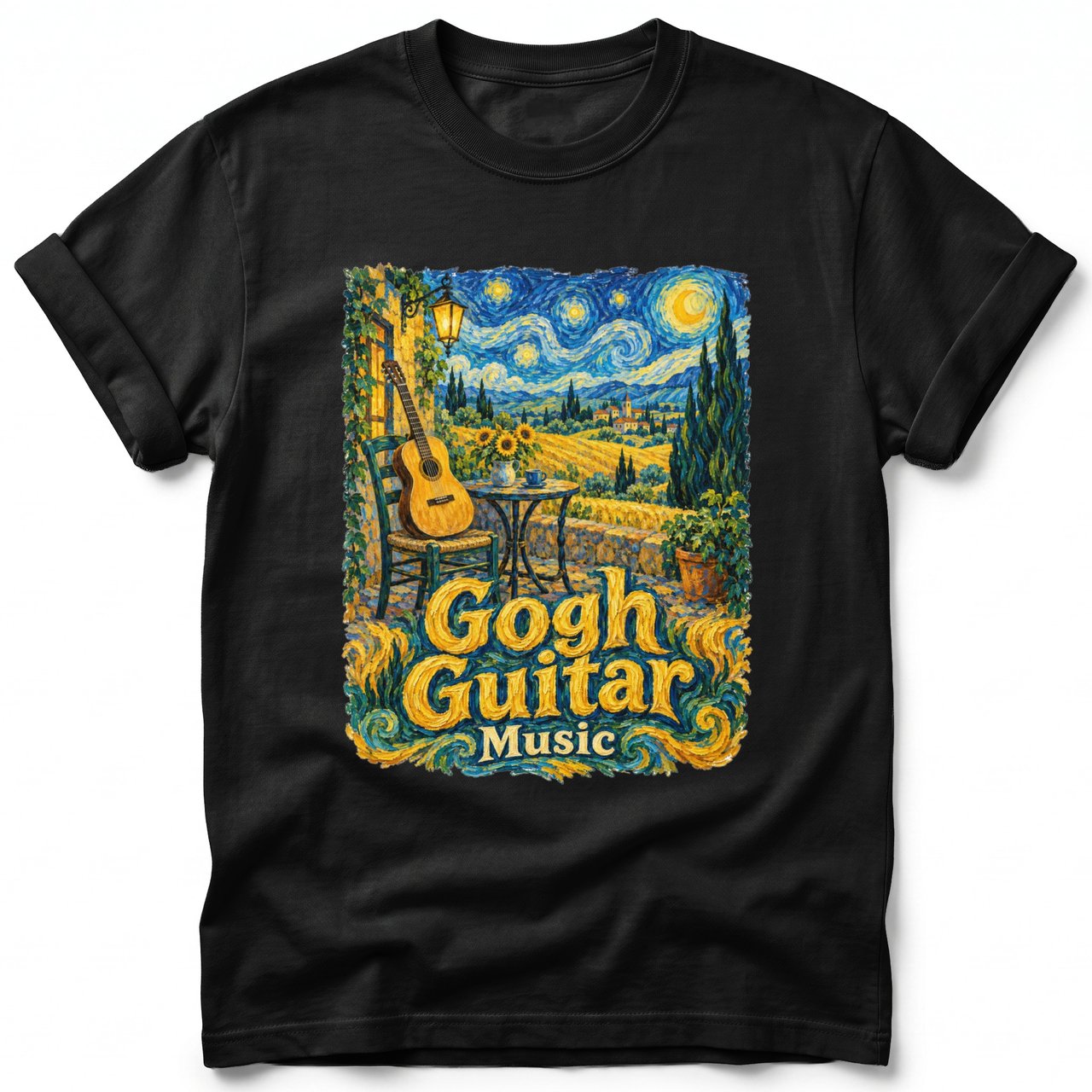 Gogh Guitar ~ Comfort Colors Premium Tee