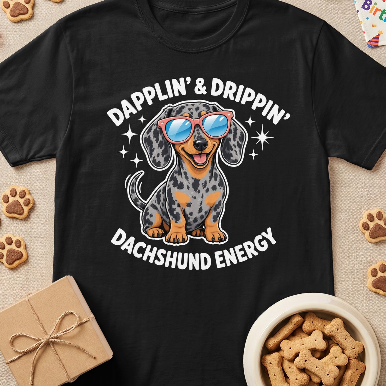 Dapplin' & Drippin' Dachshund Tee