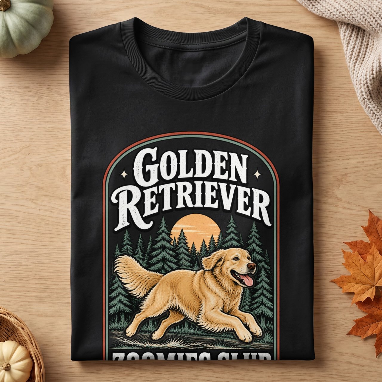 Golden Retriever Zoomies Club Tee