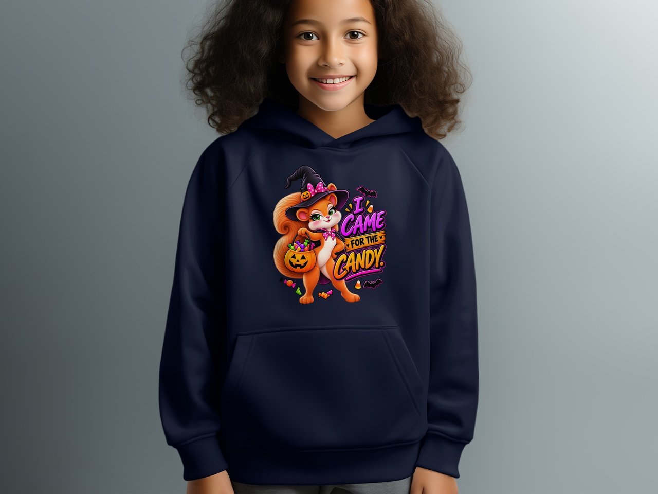 Sally the Squirrel Halloween Candy Sweatshirt