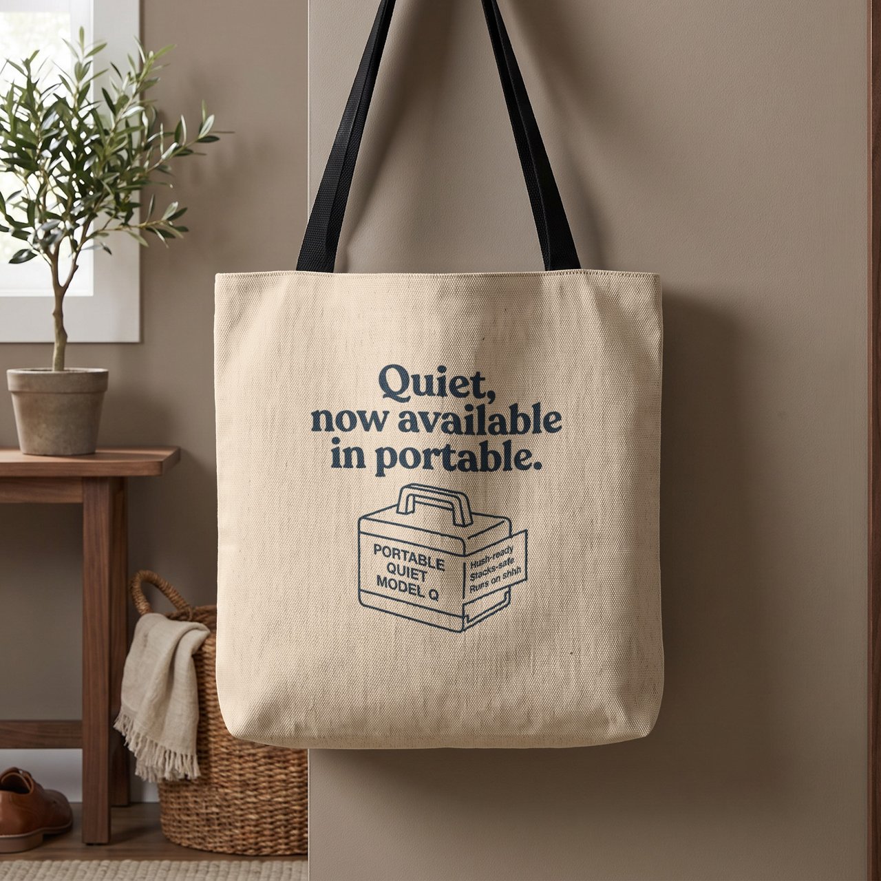 Portable Quiet Tote Bag