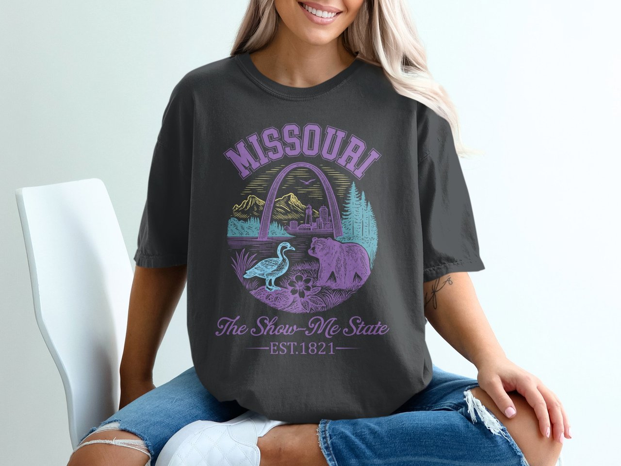 Missouri Show-Me State Est. 1821 Graphic T-Shirt