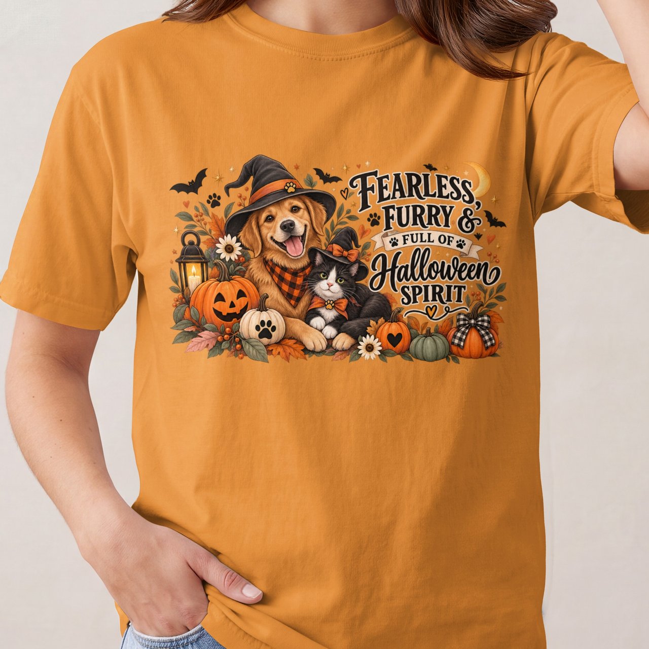 Fearless Furry Halloween Spirit Tee