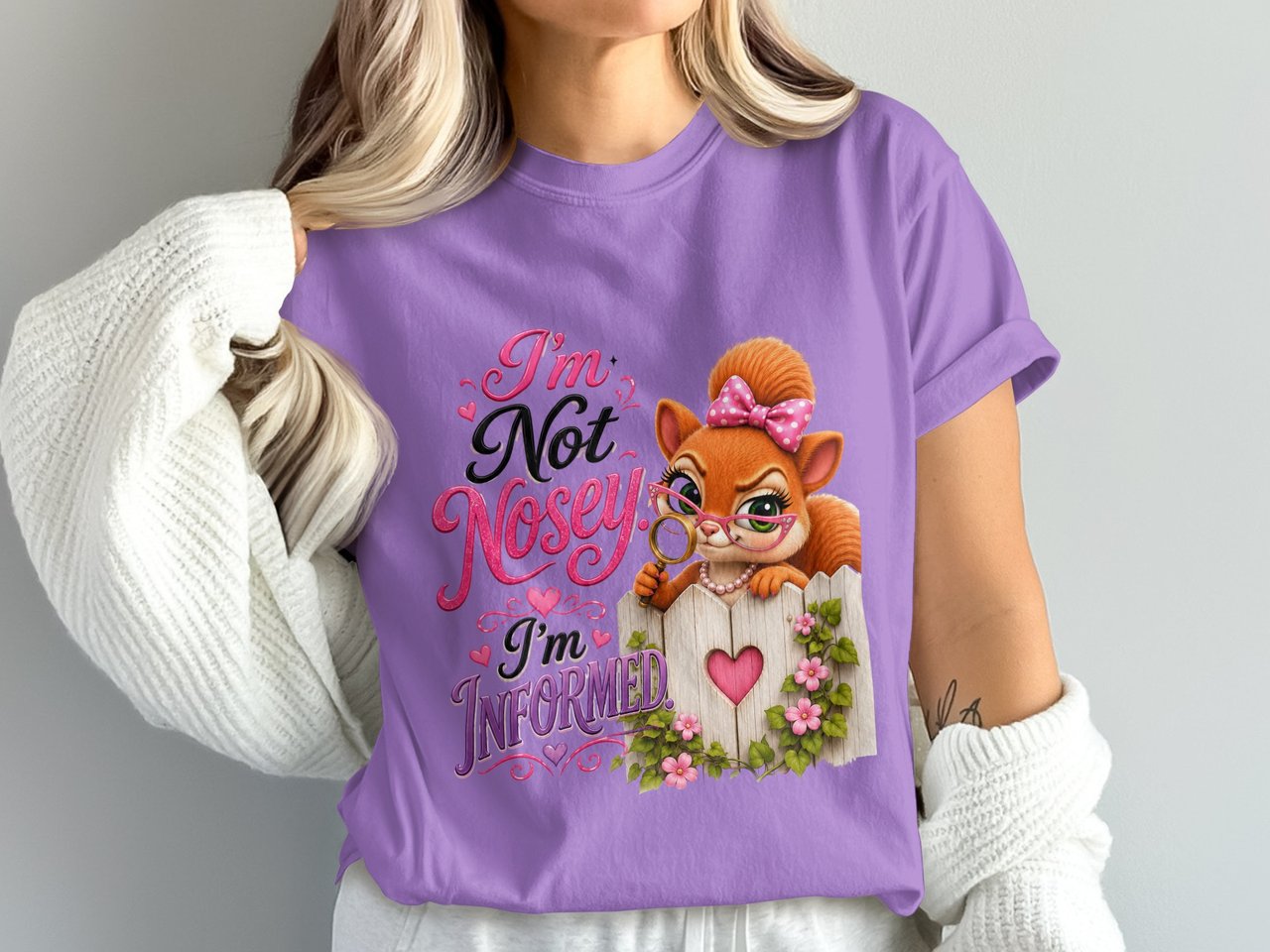 I'm Not Nosey Sally the Squirrel Tee