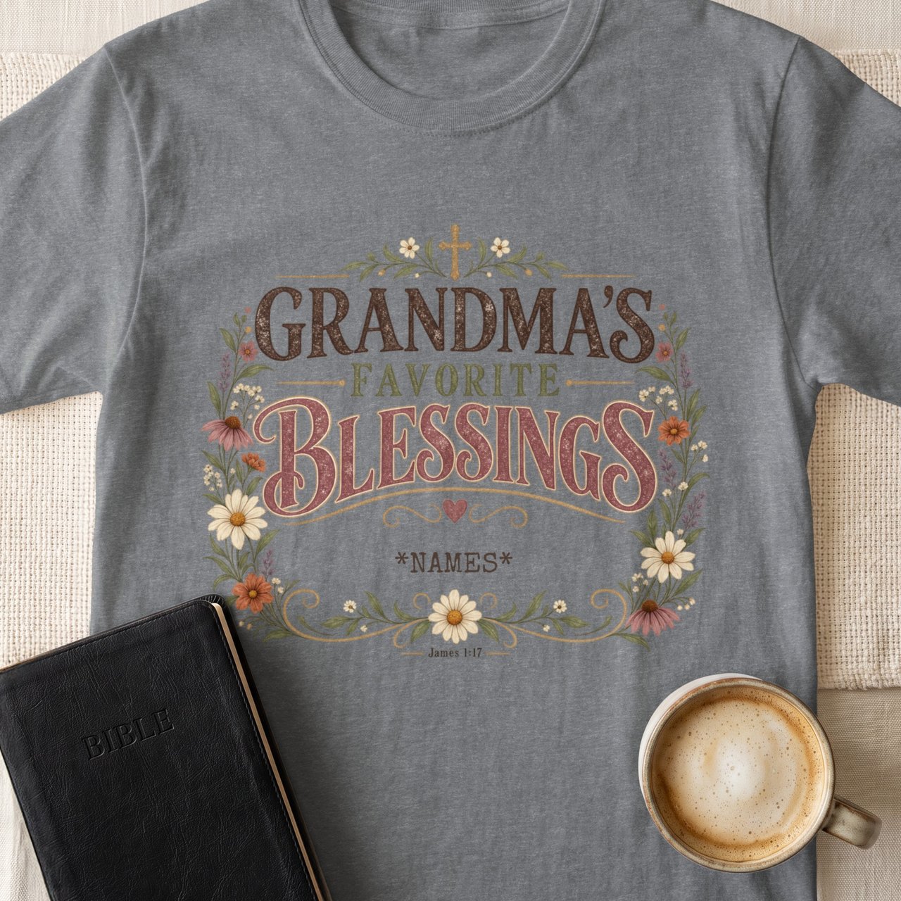 Grandma's Favorite Blessings Tee  (Personalized)