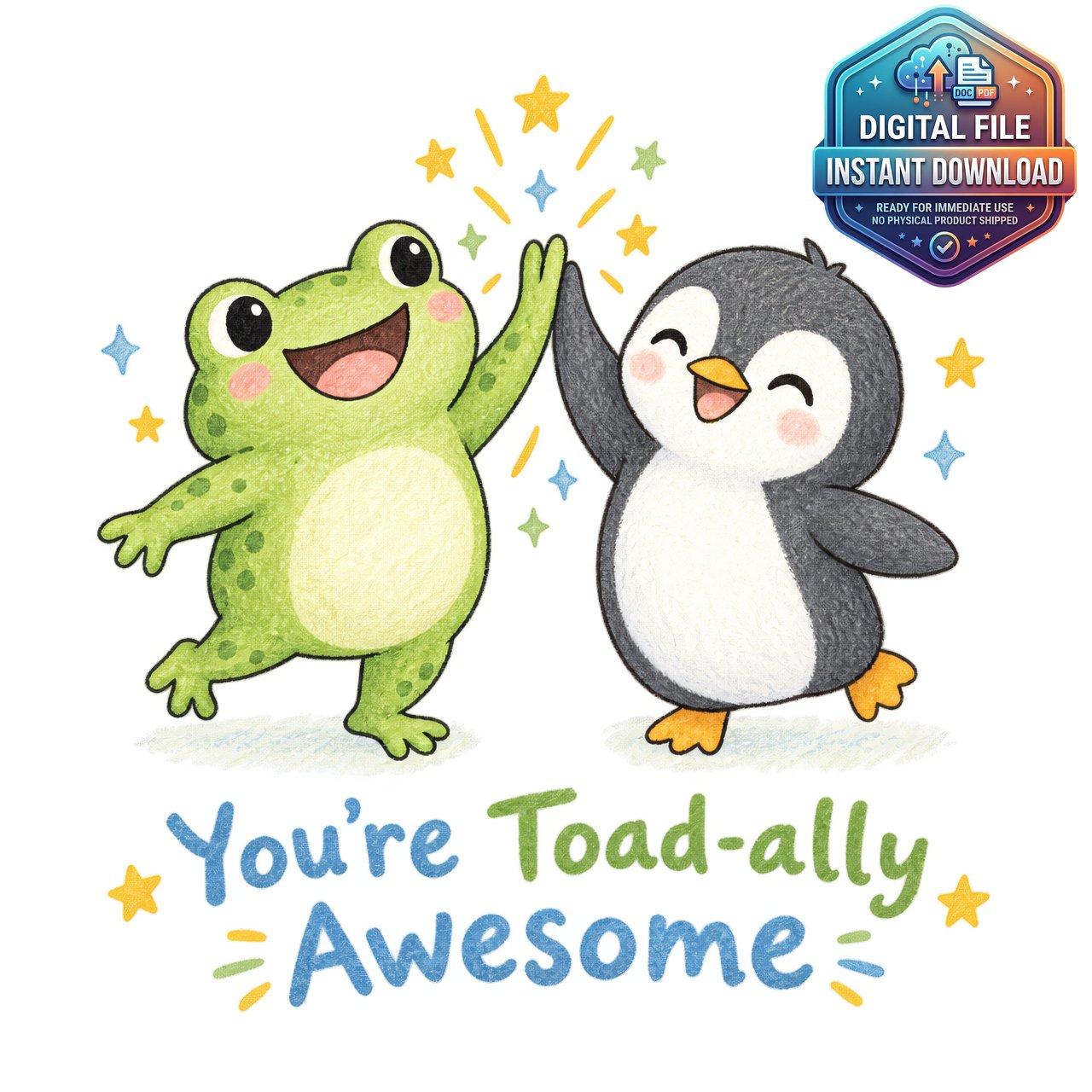 Toad-ally Awesome Frog Clipart