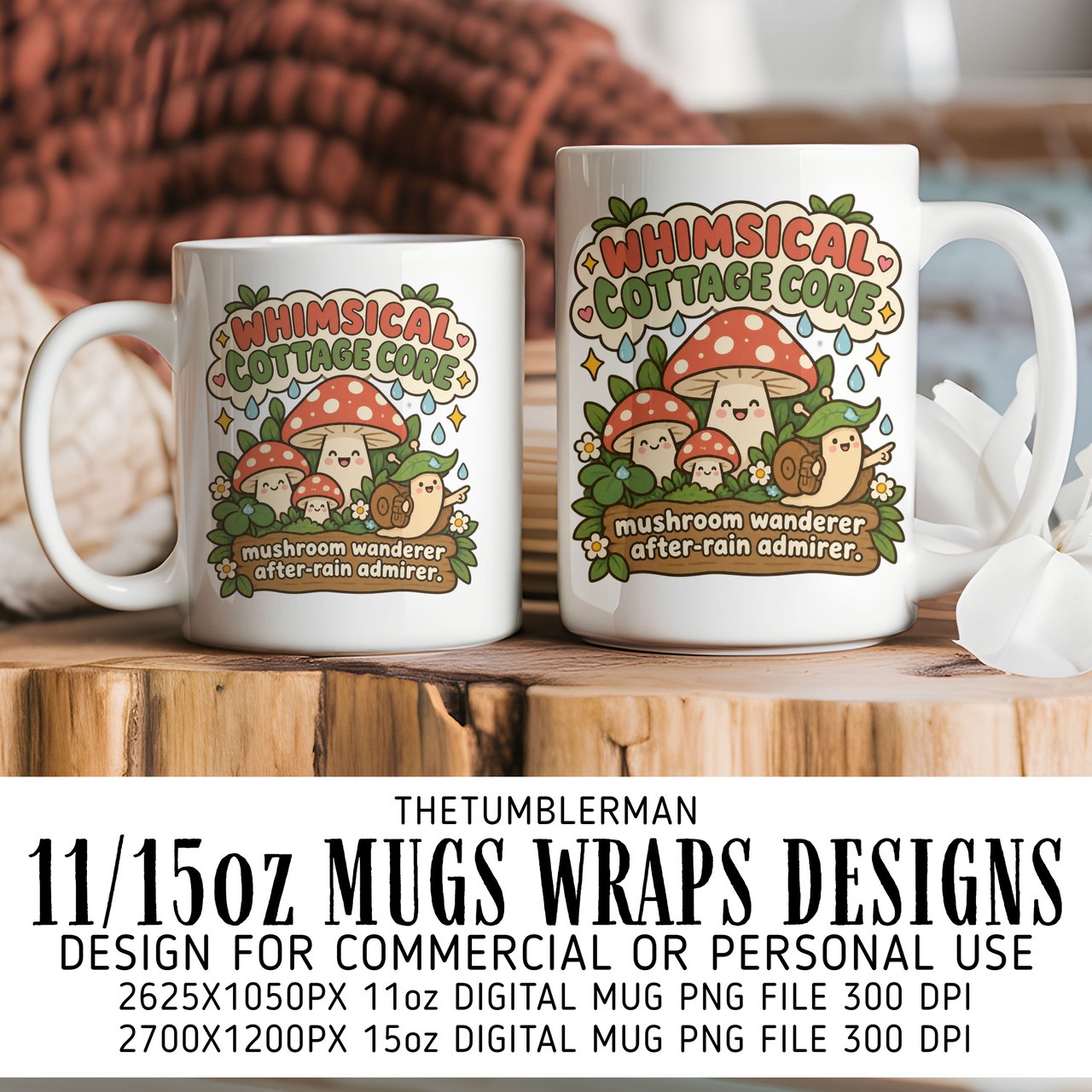 Whimsical Cottagecore Mug Design
