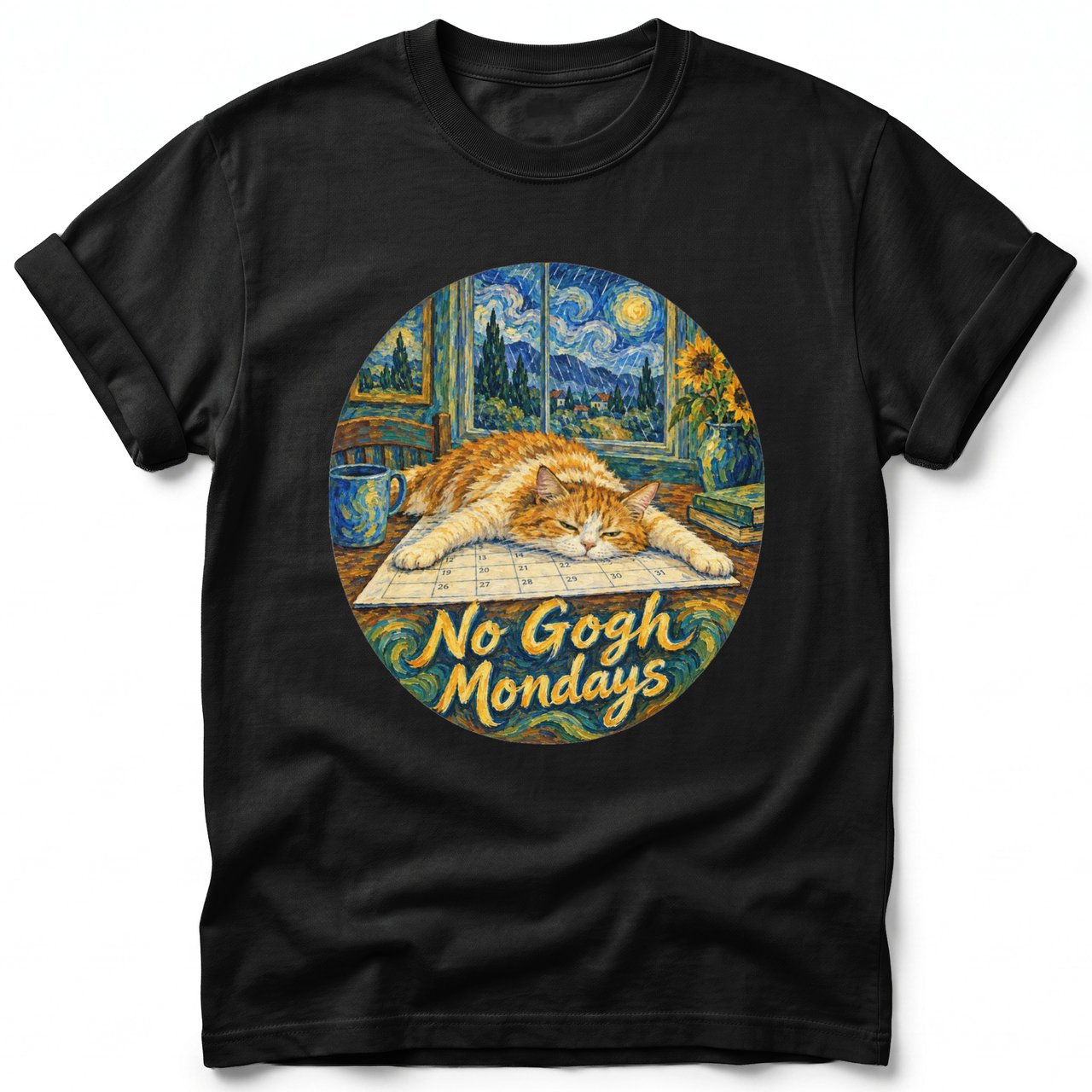 No Gogh Mondays ~ Comfort Colors Premium Tee