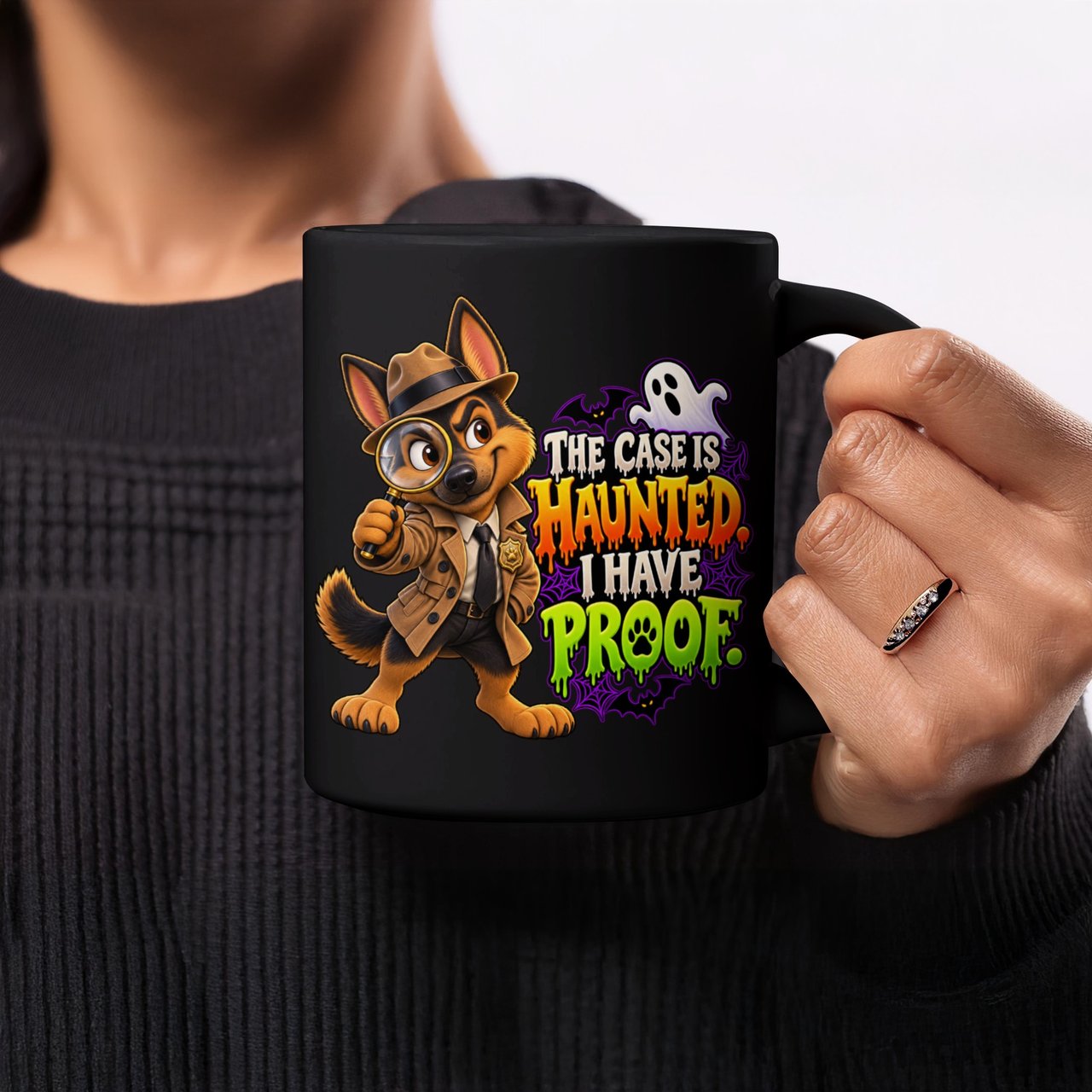 The Case Is Haunted German Shepherd Mug